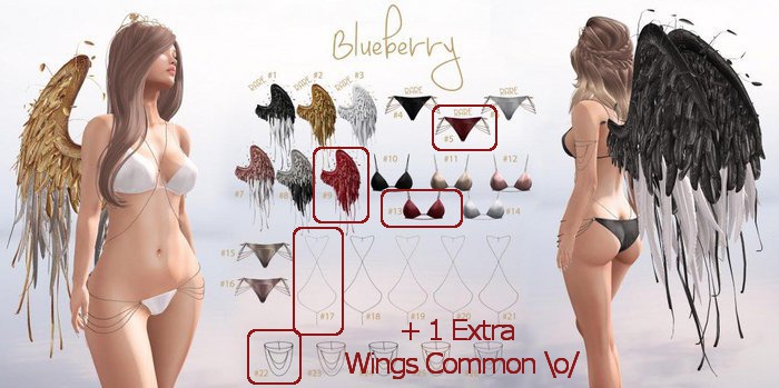 Blueberry - Oakley - Maitreya - RED COMPLETE SET (RARE)