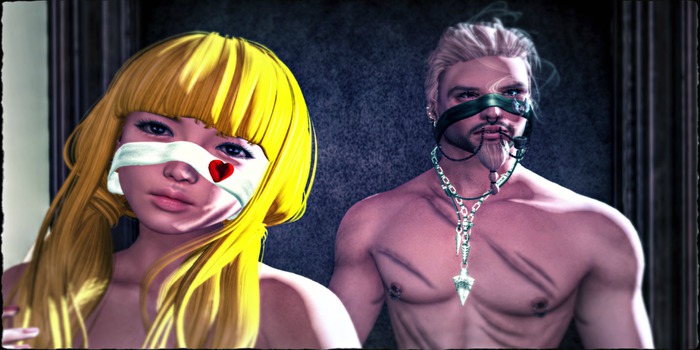 -mL- Nose Strap Skull - White