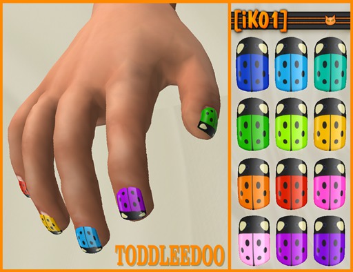 [IK01] ToddleeDoo Nails Applier - Ladybugs