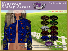 *E* Minorcan Jacket [BOXED] Texture Scripted Embroidered
