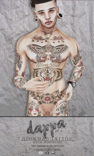 DAPPA - Born Bad Tattoo. [BOXED]