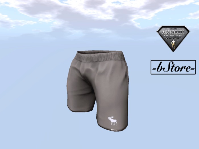 -bStore- Aesthetic AF Grey Short