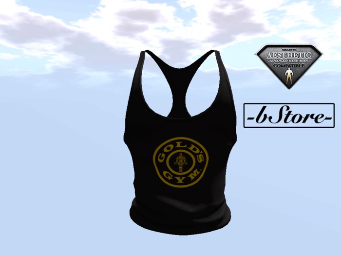 -bStore- Aesthetic Tank Top Gold's GYM