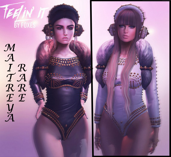 Foxes - Feeling Myself - White/gold set - RARE - Maitreya