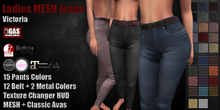 GAS [Ladies MESH Jeans Victoria - 15x12x2 Colors with HUD] Demo