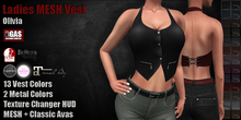 GAS [Ladies MESH Vest Olivia - 13x2 Colors with HUD] Demo