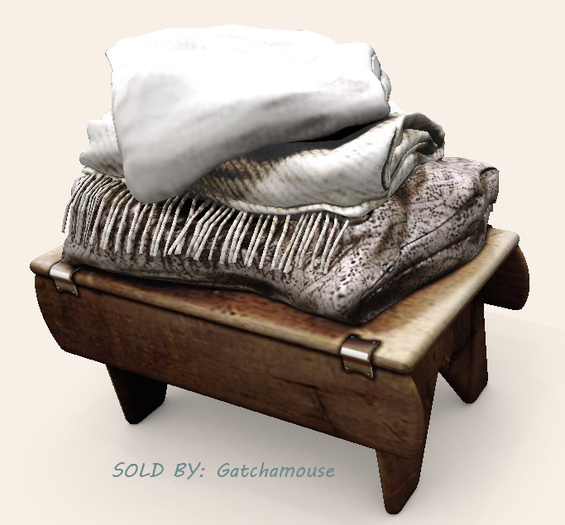 dust bunny . blanket stool