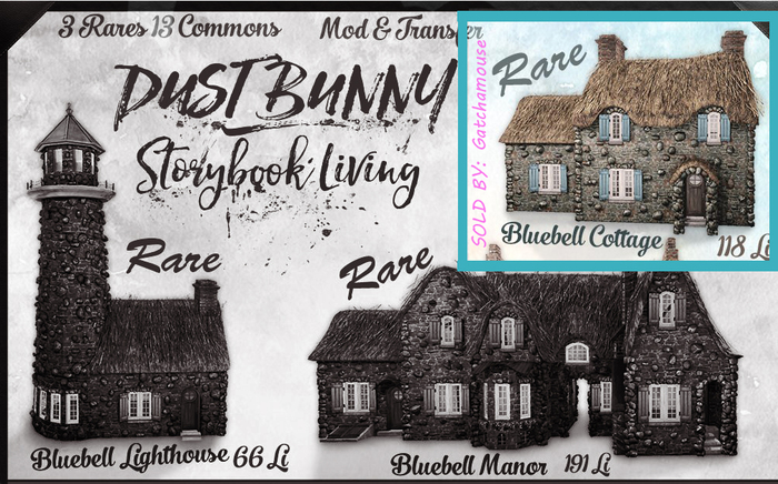 dust bunny . storybook living . bluebell cottage . boxed RARE