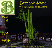 BGZ Zen Bamboo Stand w Lantern
