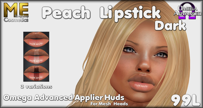 .::ME::. Peach Dark Lipstick Boxed
