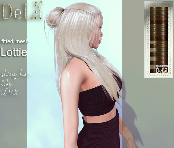 =DeLa*= Mesh Hair "Lottie" Light Browns