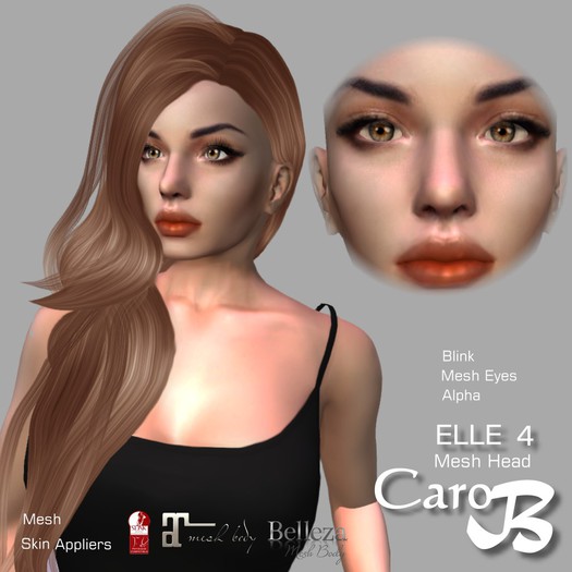 CaroB  : ELLE : MESH HEAD Blink  M4