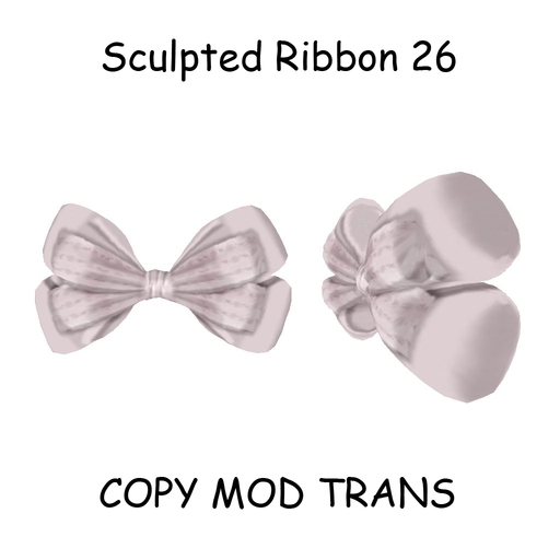 Full Perm Sculpted Ribbon / Bow 26 !!