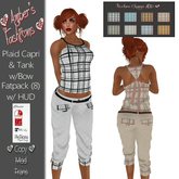 <3 A's Fashions <3 Plaid Capris & Tank w/Bow FAT PACK HUD