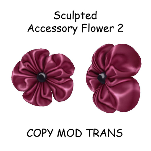 Sculpted Accessory Flower 2