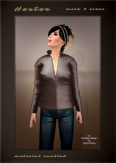 LUZ - Hester leather jacket brown - vendor