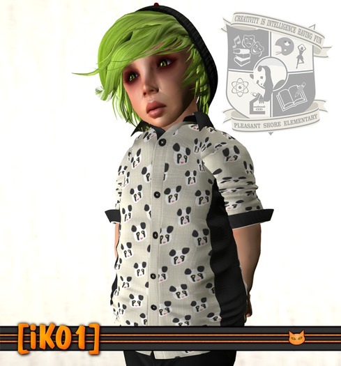 [iK01] Pandy Shirt - Cream - ToddleeDoo