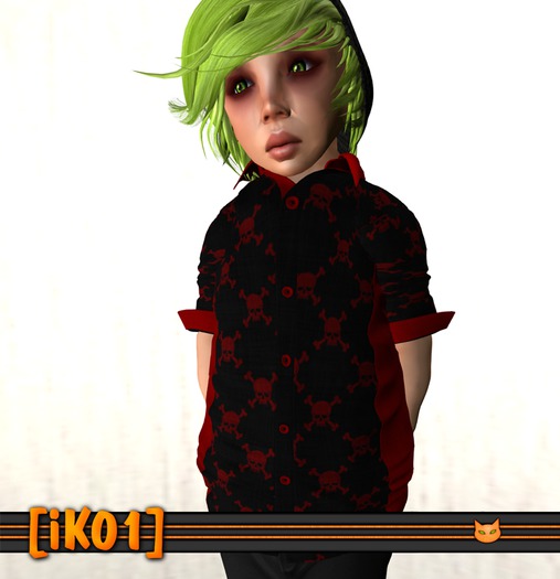 [iK01] Goth-A-Billy Shirt - Vamp - TD