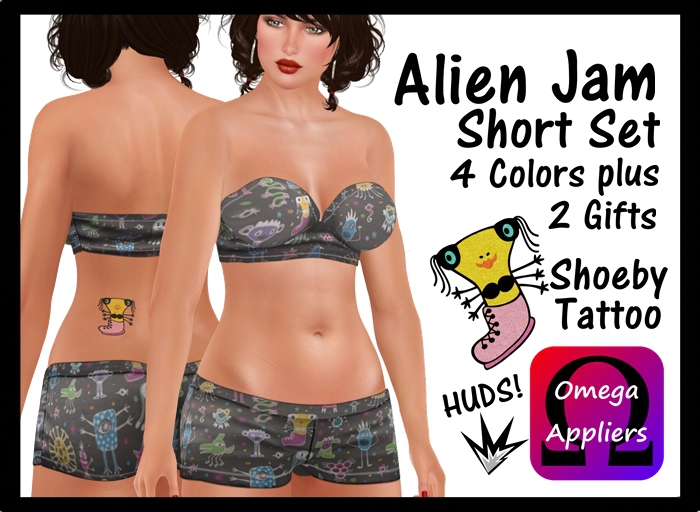 BUMPER GIRL CLOTHING - ALIEN JAM SHORT SET - OMEGA APPLIER