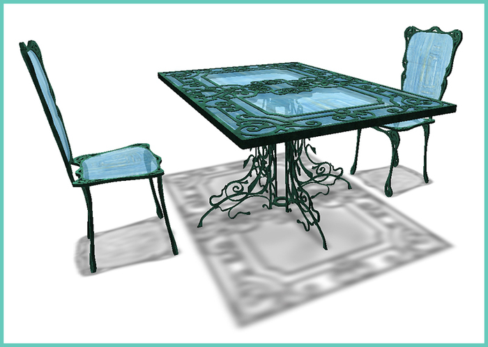 MASTER-Art Deco Garden Table-01 SET