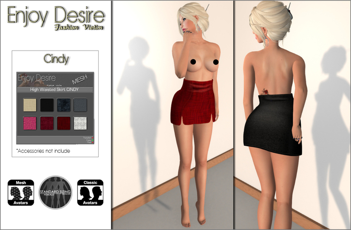=ED= High Waisted Skirt Mesh Cindy