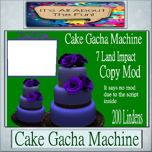 Cake Gacha (Copy/Mod)
