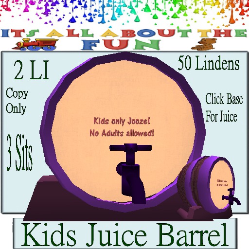 Kids Juice Barrel