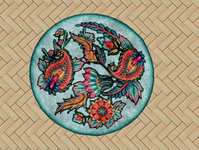 Gift-Seaweed Sonnet Mesh Paisley Traditional Rug
