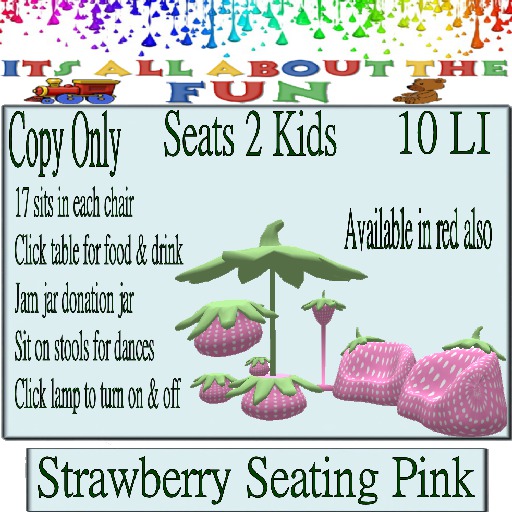Pink Strawberry Seating