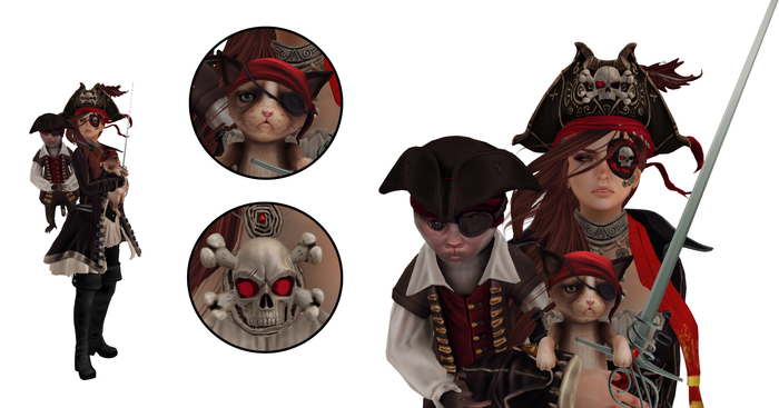 Alchemy - Captain's Eye Patch - Red - RARE