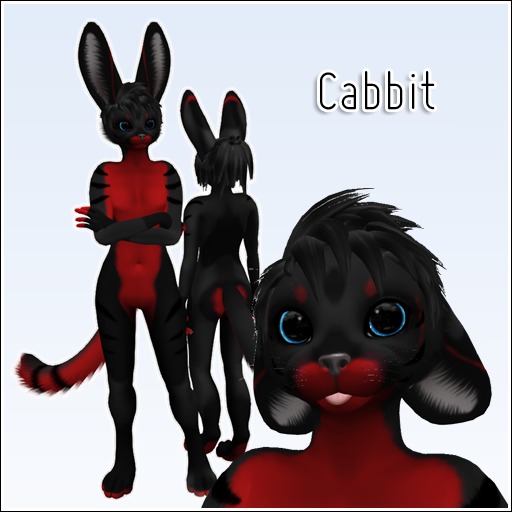 Raawr Cabbit Black and Red