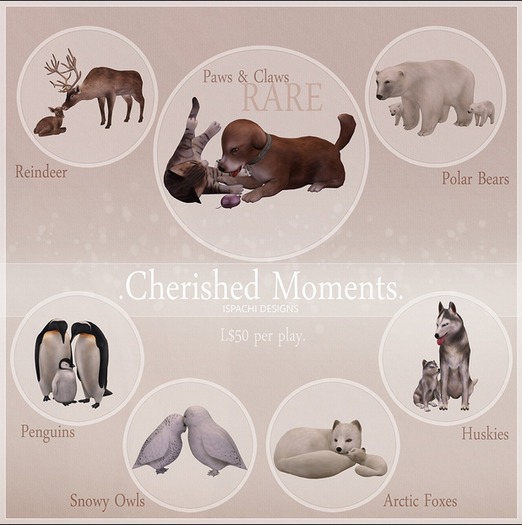 ISPACHI [CHERISHED MOMENTS] Paws & Claws RARE
