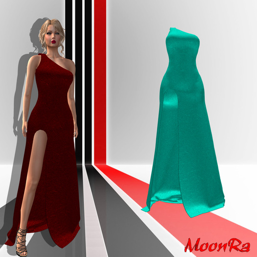 Moon® Aqua Slit Gown