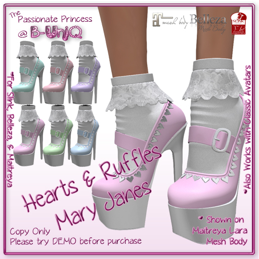 ::B-UniQ:: DEMO - Hearts & Ruffles Janes