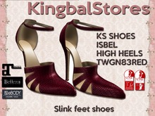 KS SHOES ISBEL HIGH HEELS TWGN83RED