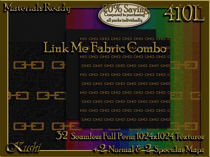 Link Me COMBO Fabric Seamless Textures 