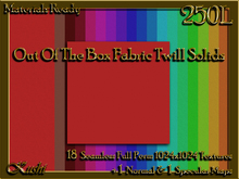 !Kushi! OutOfTheBoxTWILL Textures -WEAR TO UNPACK
