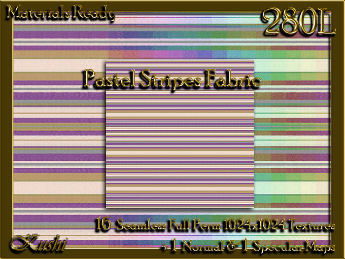!Kushi! PastelStripes Textures -WEAR TO UNPACK