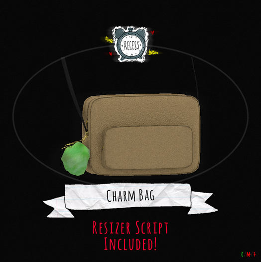 .{Recess}. - Charm Bag [Beige].