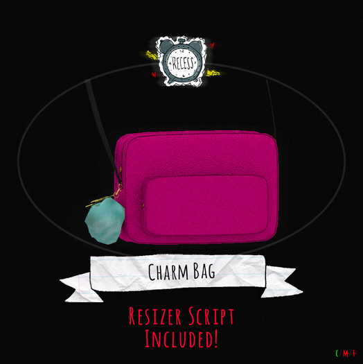 .{Recess}. - Charm Bag [Bright Pink].