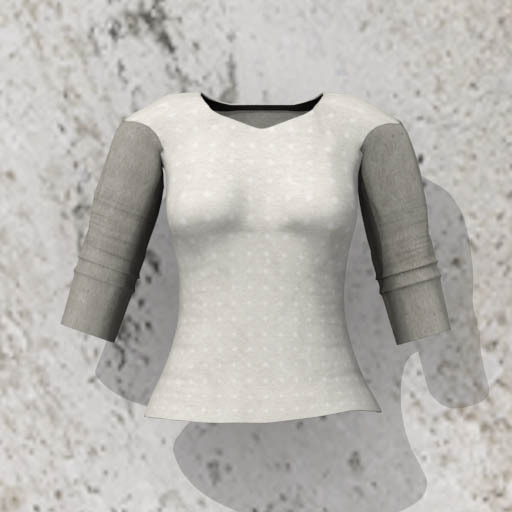 *LS* long T white dot 2 tone