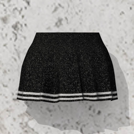 *LS* mini skirt black line