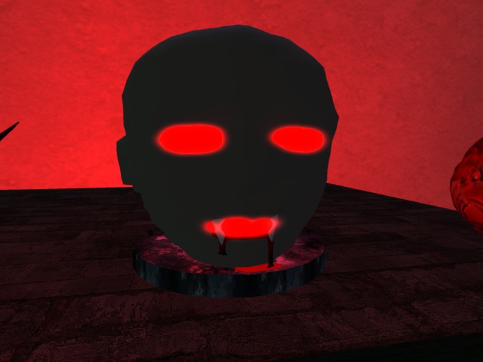 Glowing doll head