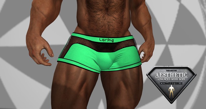 Mesh Sports Shorts Green