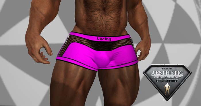 Mesh Sports Shorts Pink