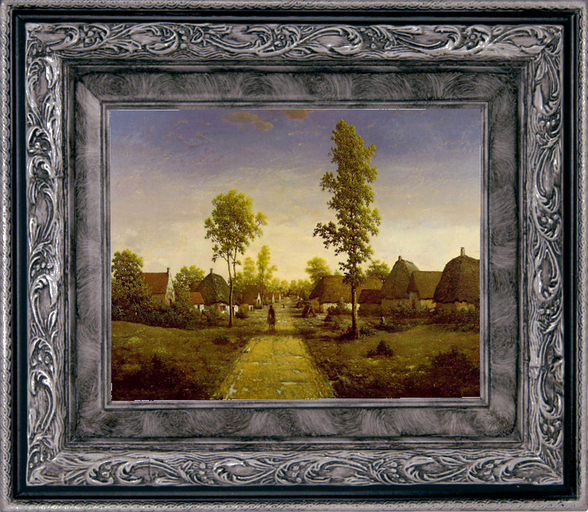 Roussea becquigny Painting with frame