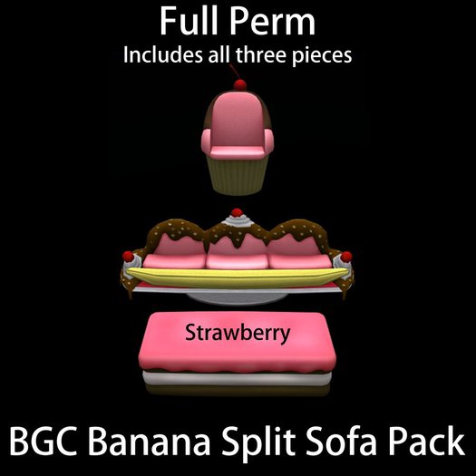 BGC Banana Split/Cupcake Pack - Strawberry