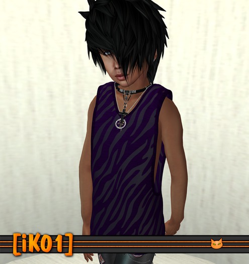 [iK01] Zebra Purple - Vest - KID/SMB - (Click to unpack)