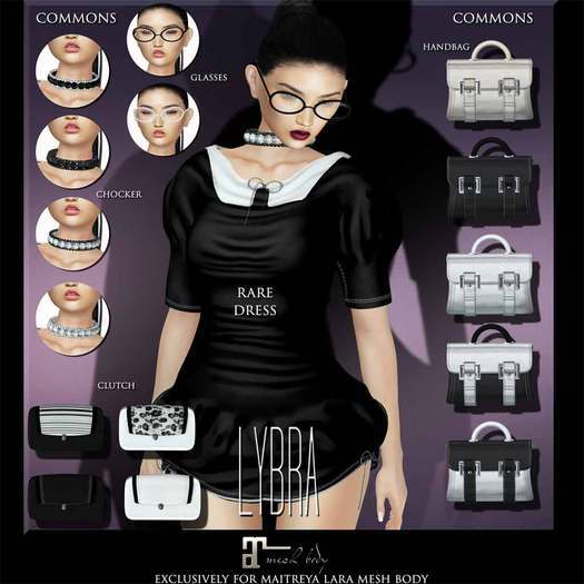 !:Lybra:! Introverted Choker W/B