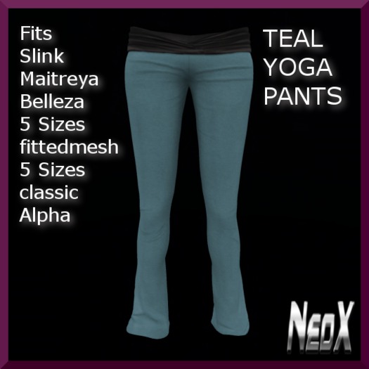 TEAL YOGA PANTS